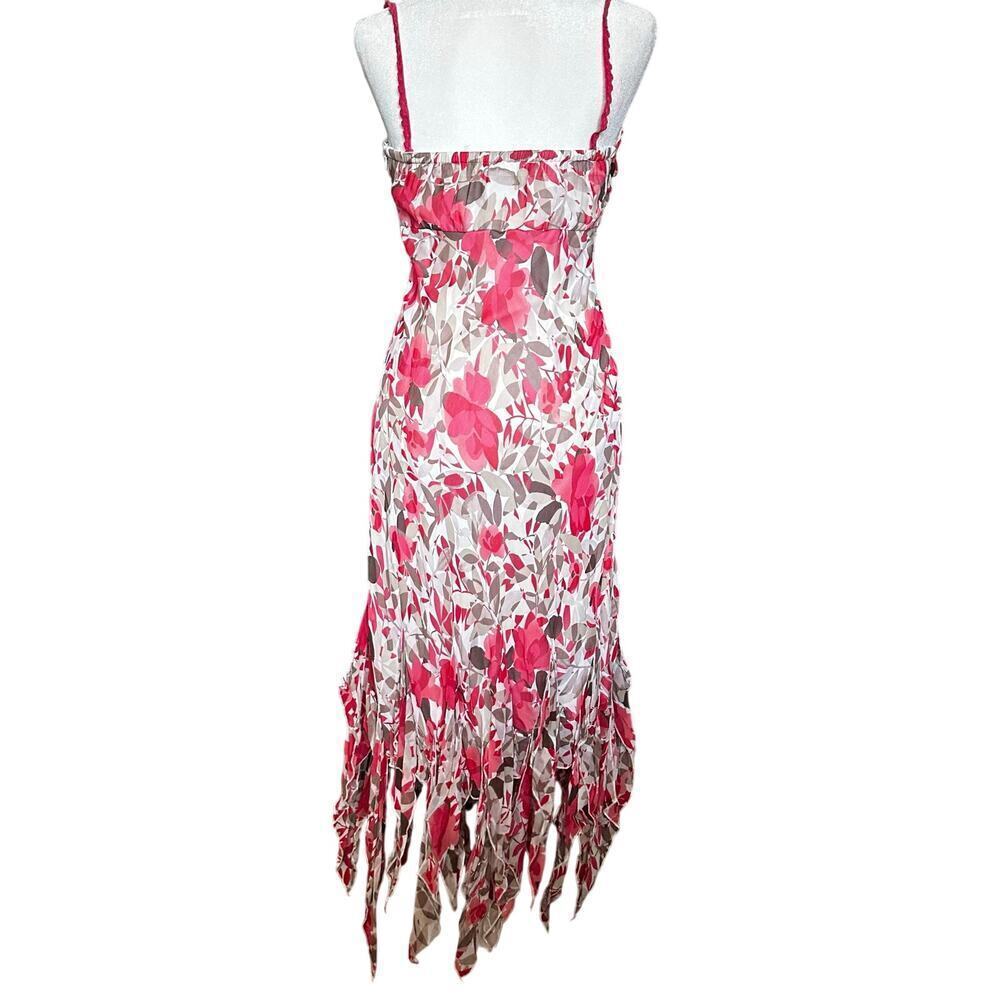 Vintage Y2K Woman’s Sangria Silk Lining Floral Fairy Dress Size 8 - Picture 3 of 10